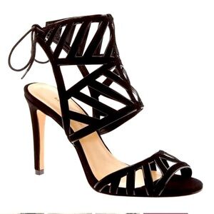 Banana Republic Bev Cutout Black Heel Sandals
